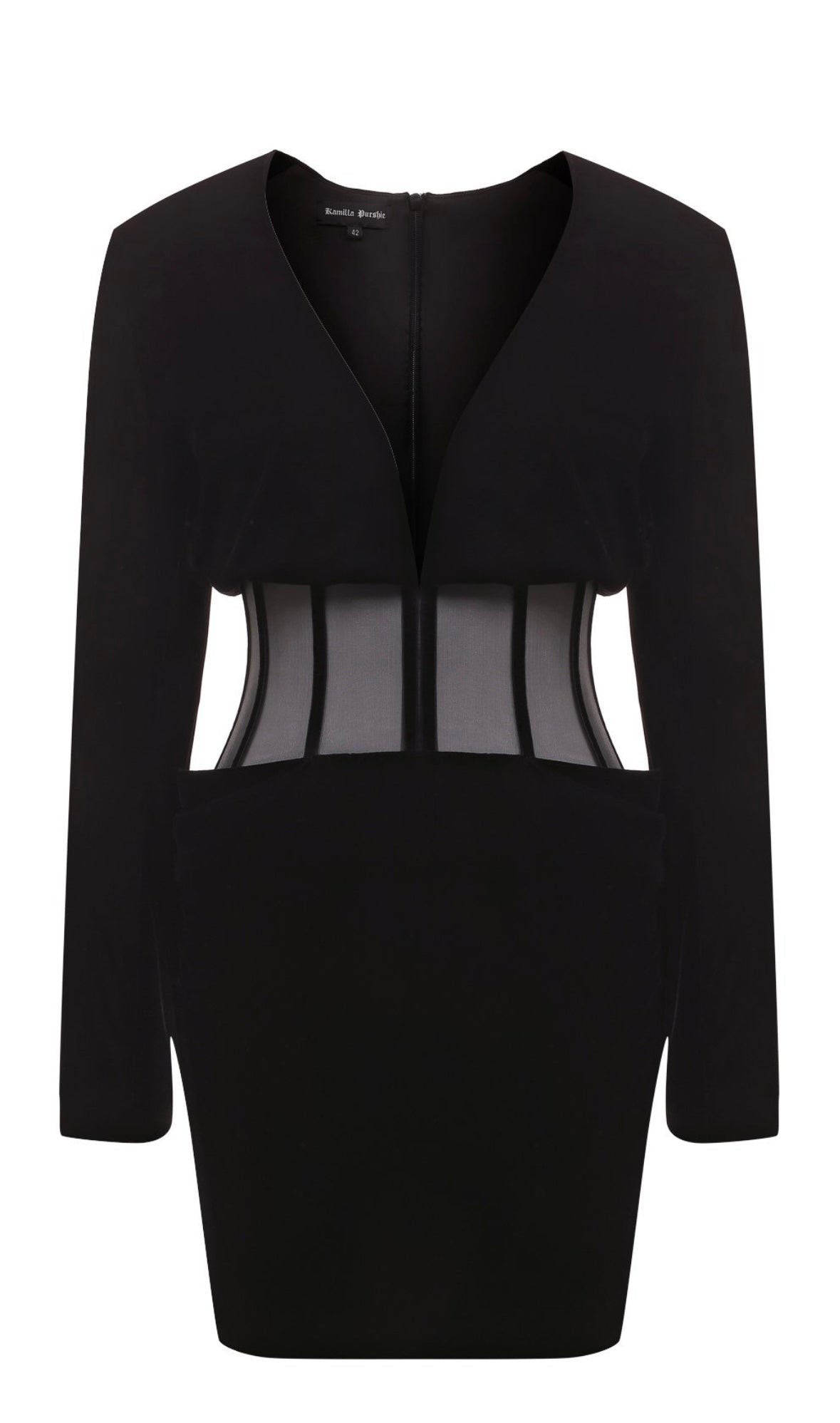 Mini Dress with Corset Detail