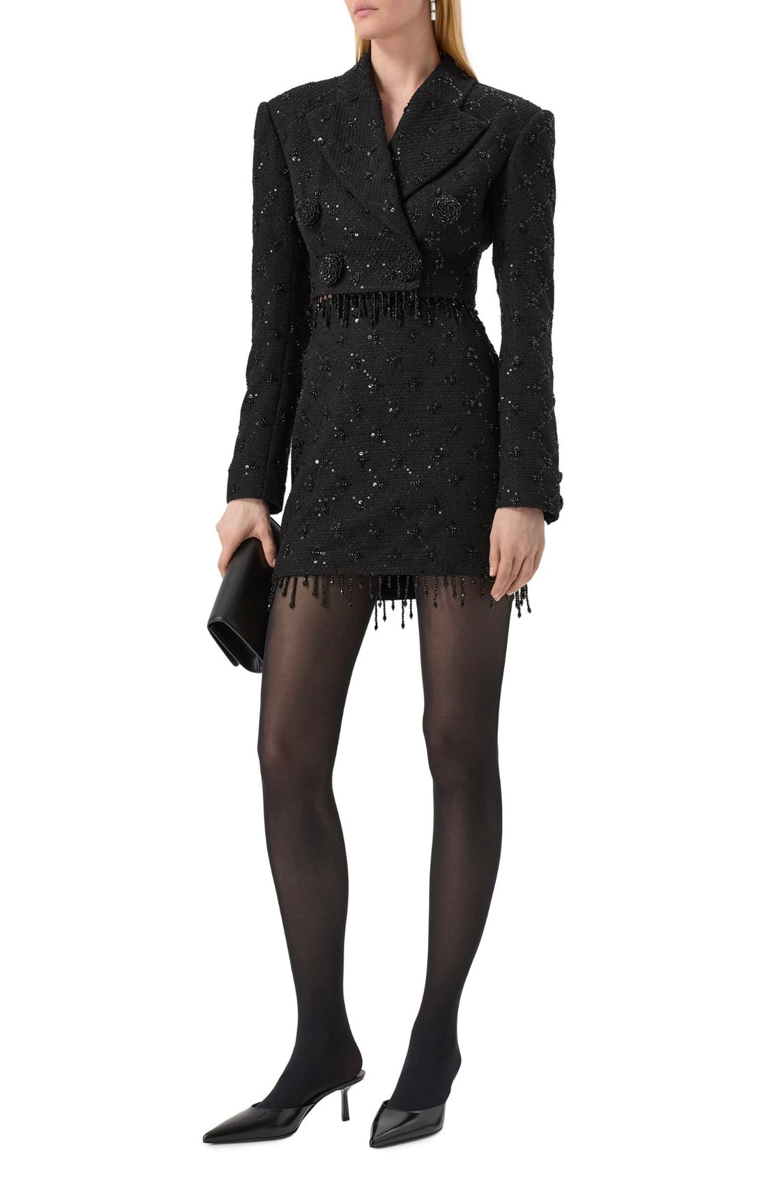 Black Embellished Suit