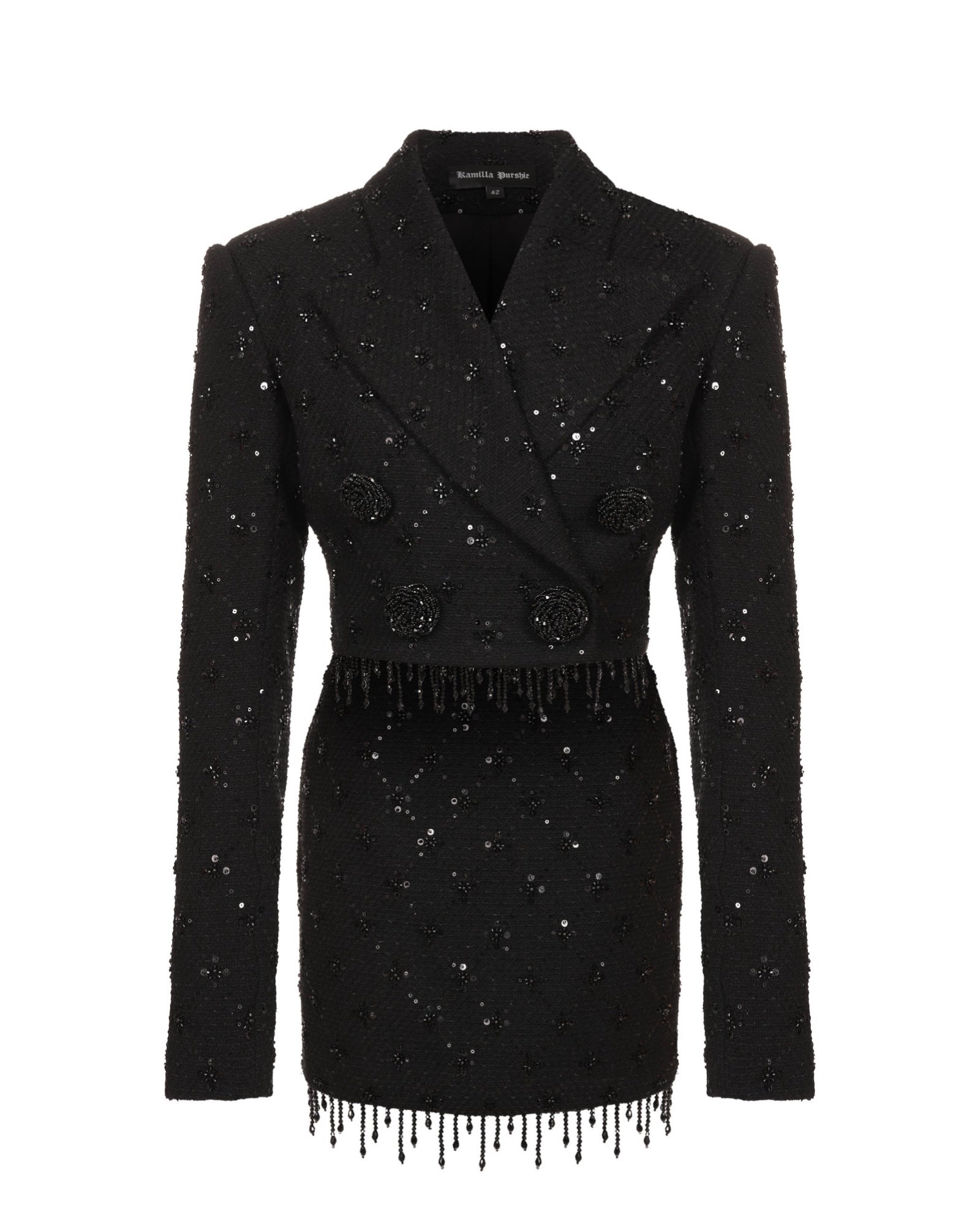 Black Embellished Suit
