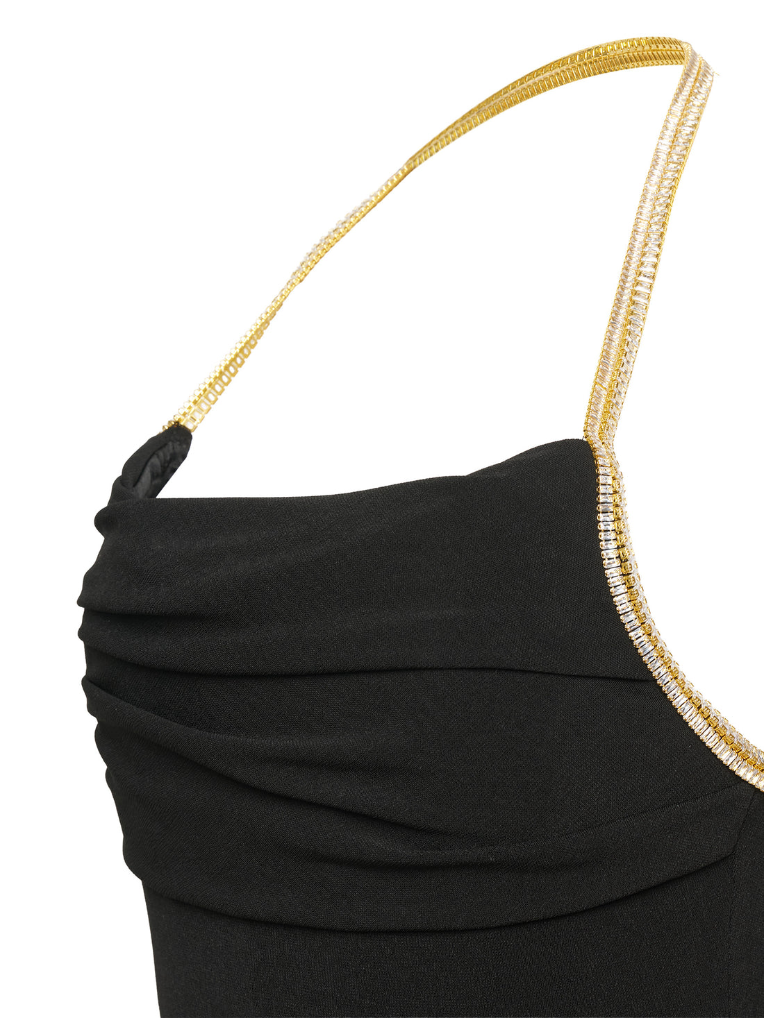 Black Evening Dress with High Slit