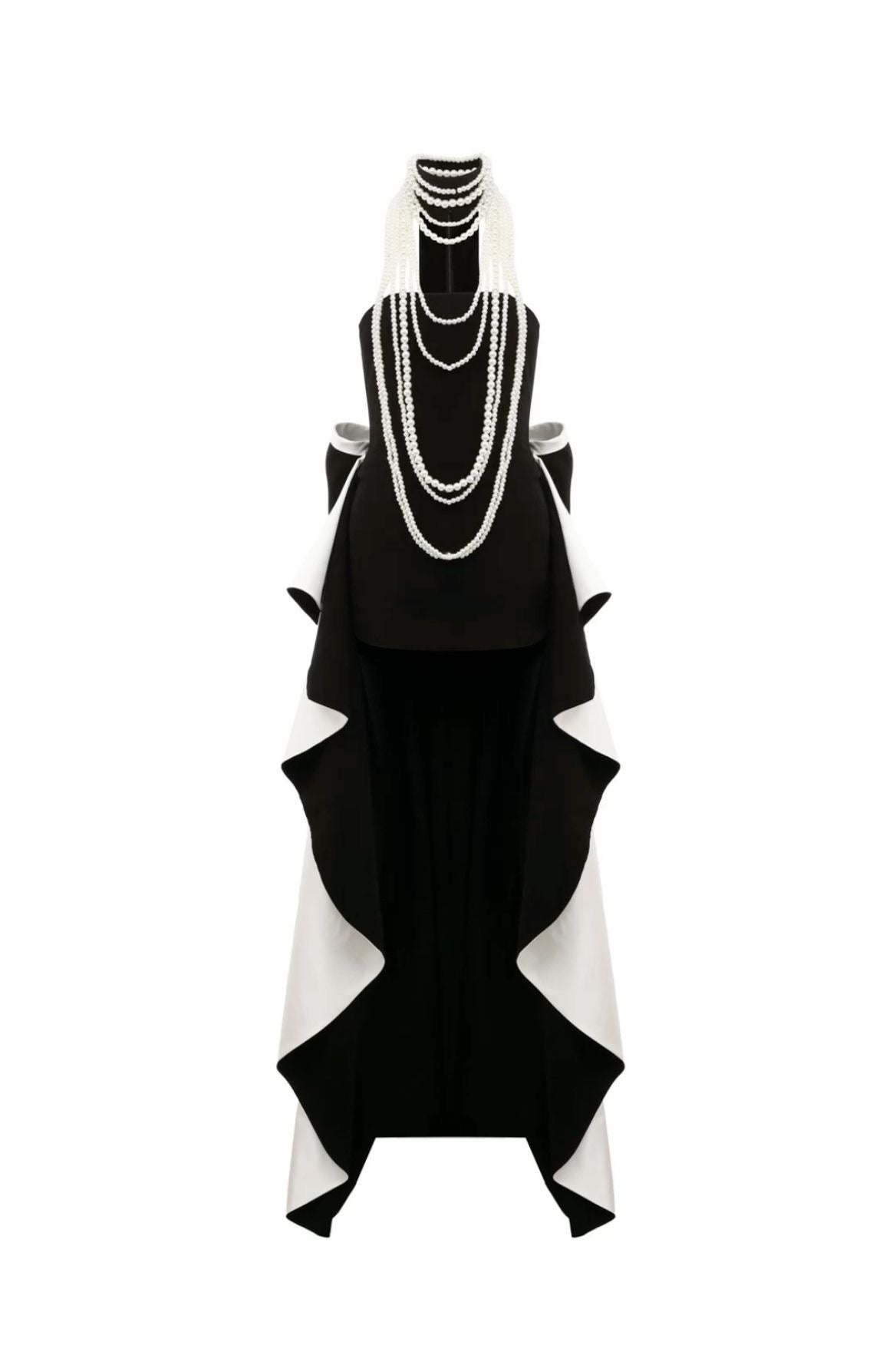 Mini Dress with Train