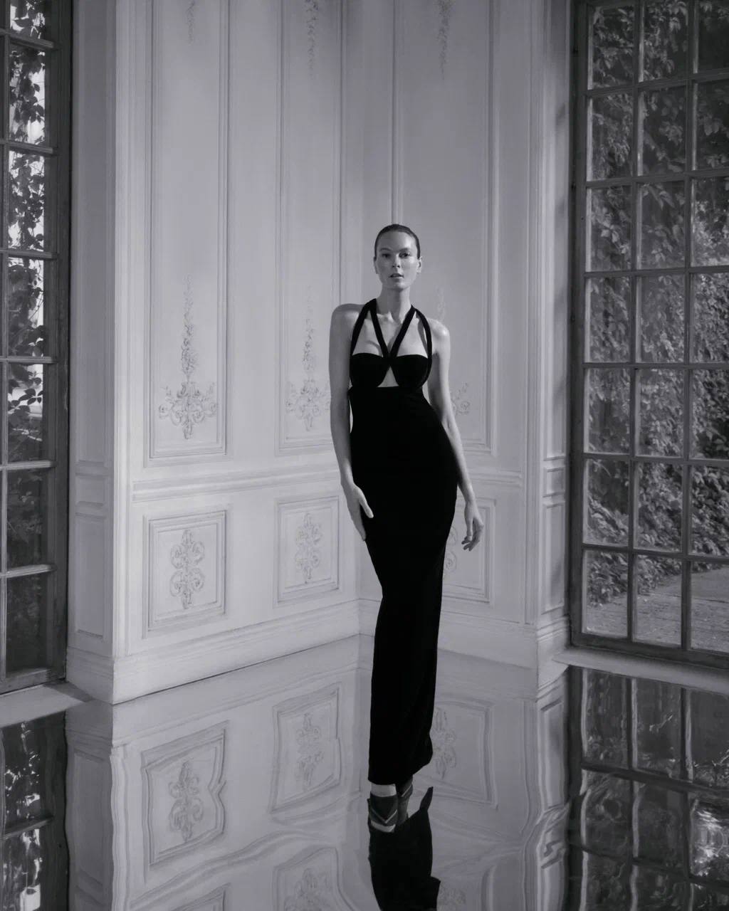 Strappy Geometric Gown