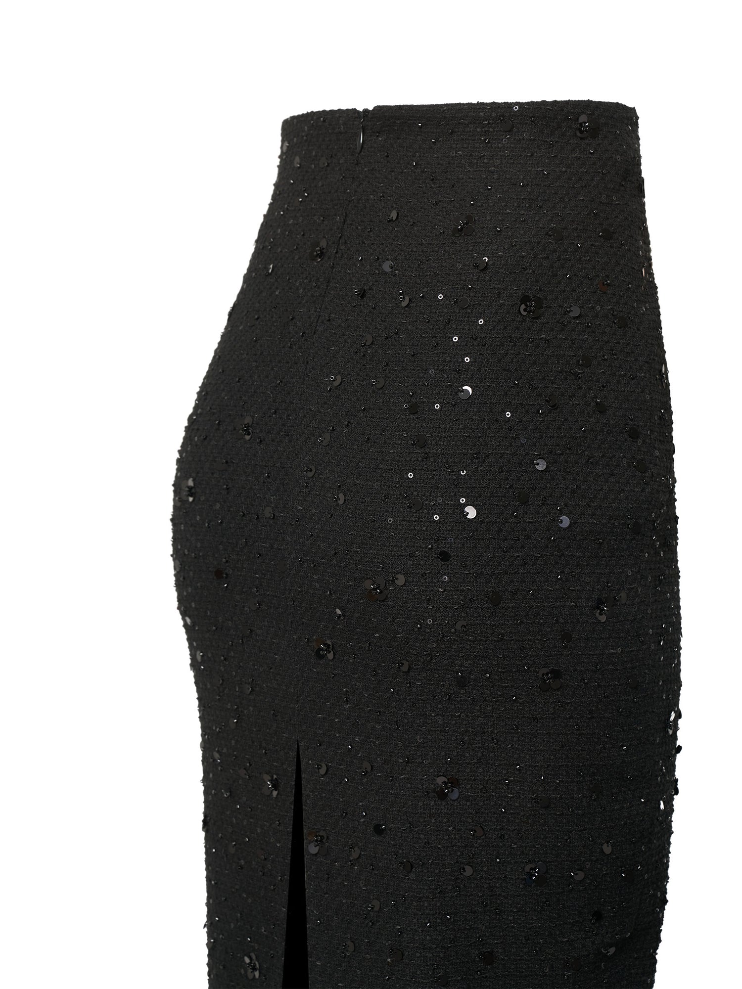 Black Tweed Sequin Suit