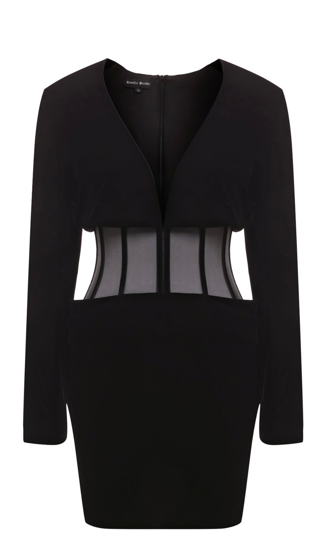 Mini Dress with Corset Detail