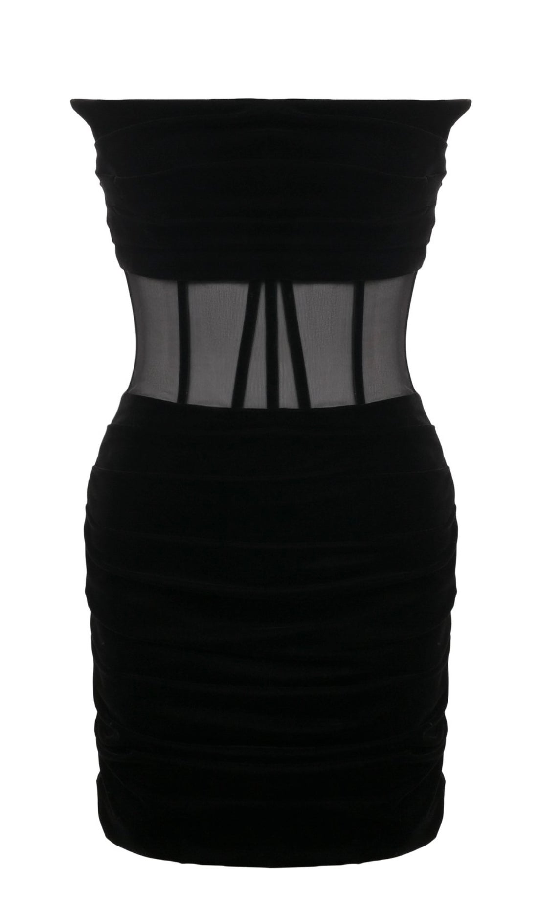 Mini Dress with Sheer Corset