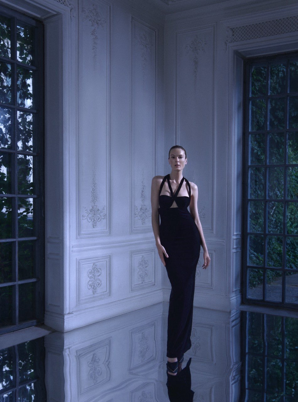 Strappy Geometric Gown