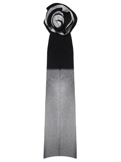 Silver Rose Gown with Train