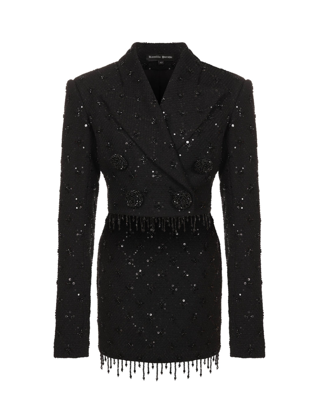 Black Embellished Suit