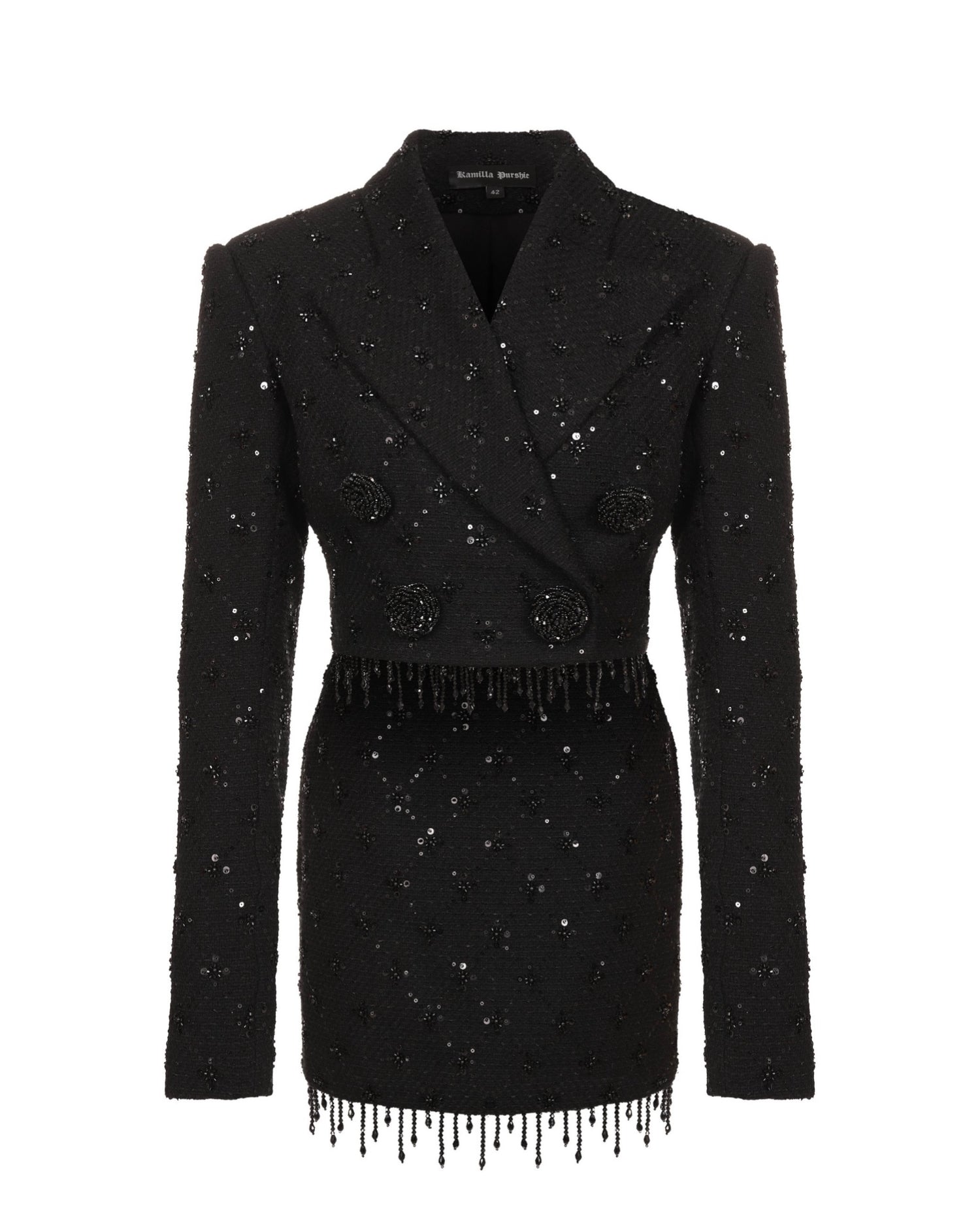 Black Embellished Suit