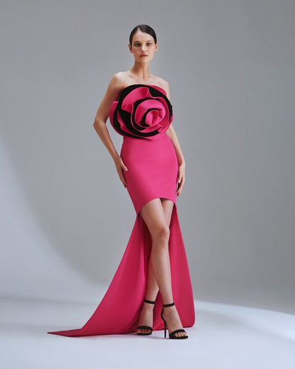 Fuchsia Rose Gown