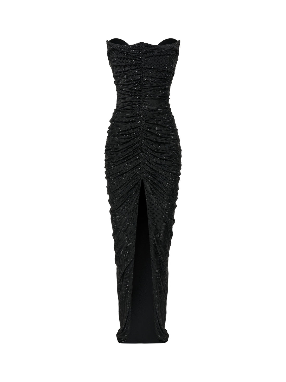 Fully crystal-embellished gown