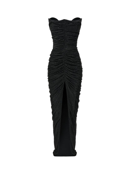 Fully crystal-embellished gown