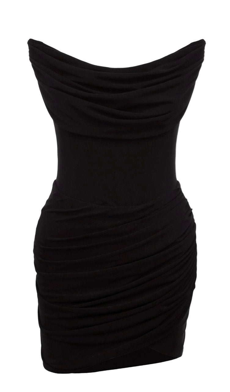 Short evening dress with corset