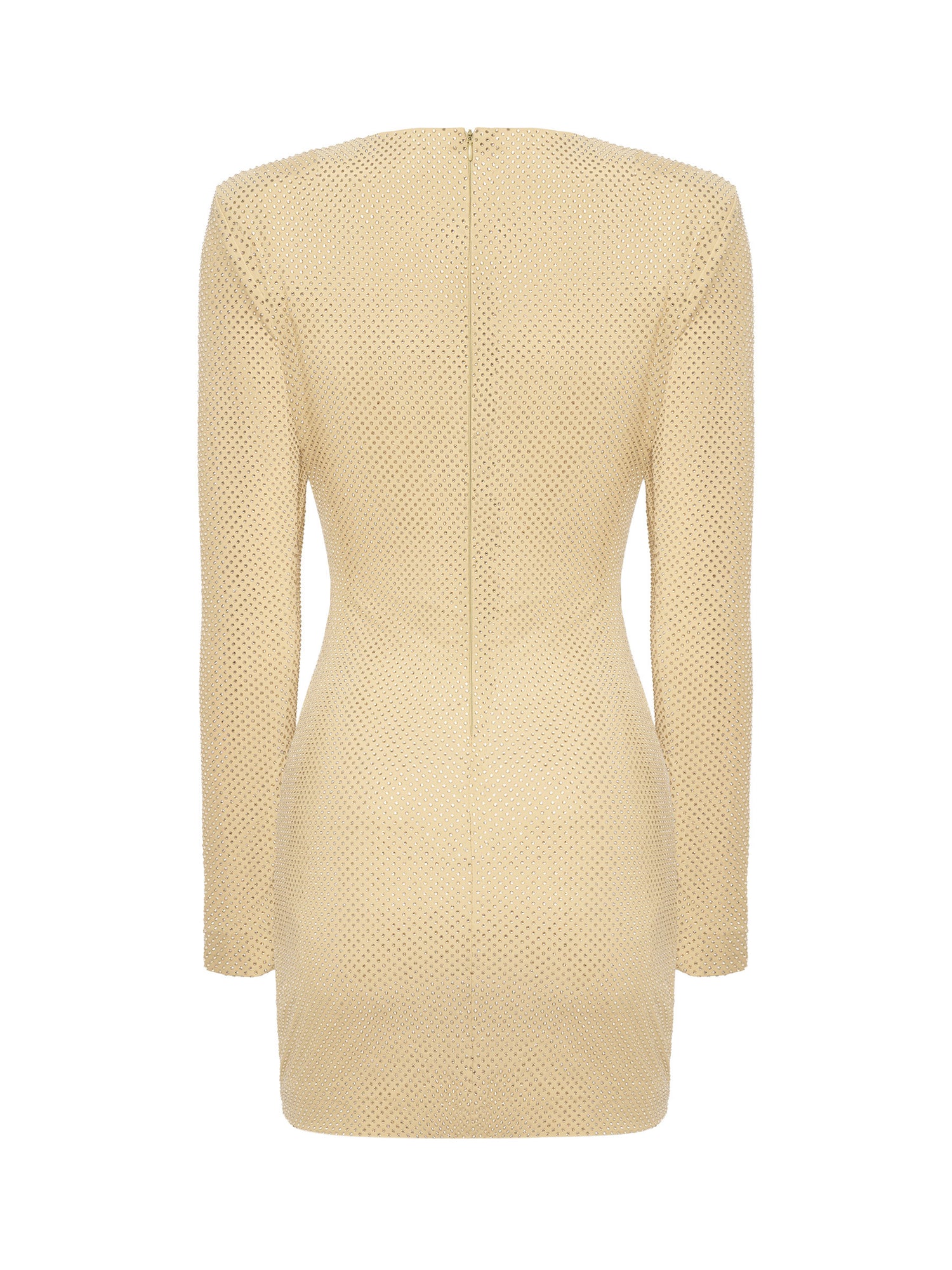 Gold Draped Mini Dress