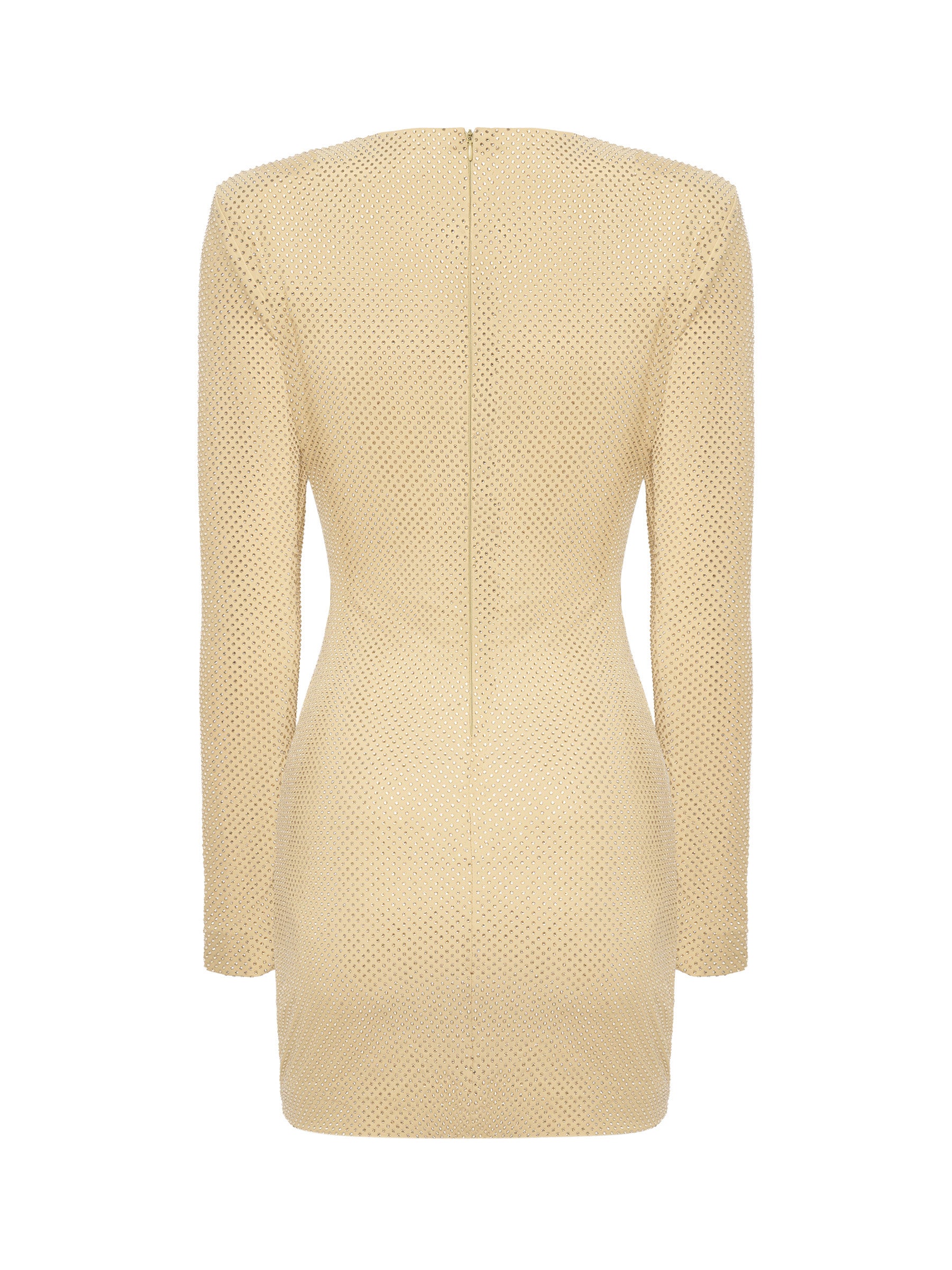 Gold Draped Mini Dress